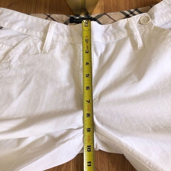 Burberry London White Cotton Trouser Pants Wide Leg Made in Italy - Picture 10 of 13